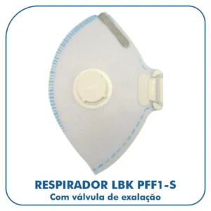 Respirador LBK PFF1-S Com válvula de exalação