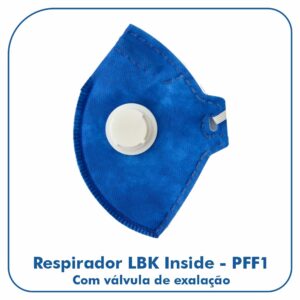 Respirador LBK Inside – PFF1 Com Válvula de exalação